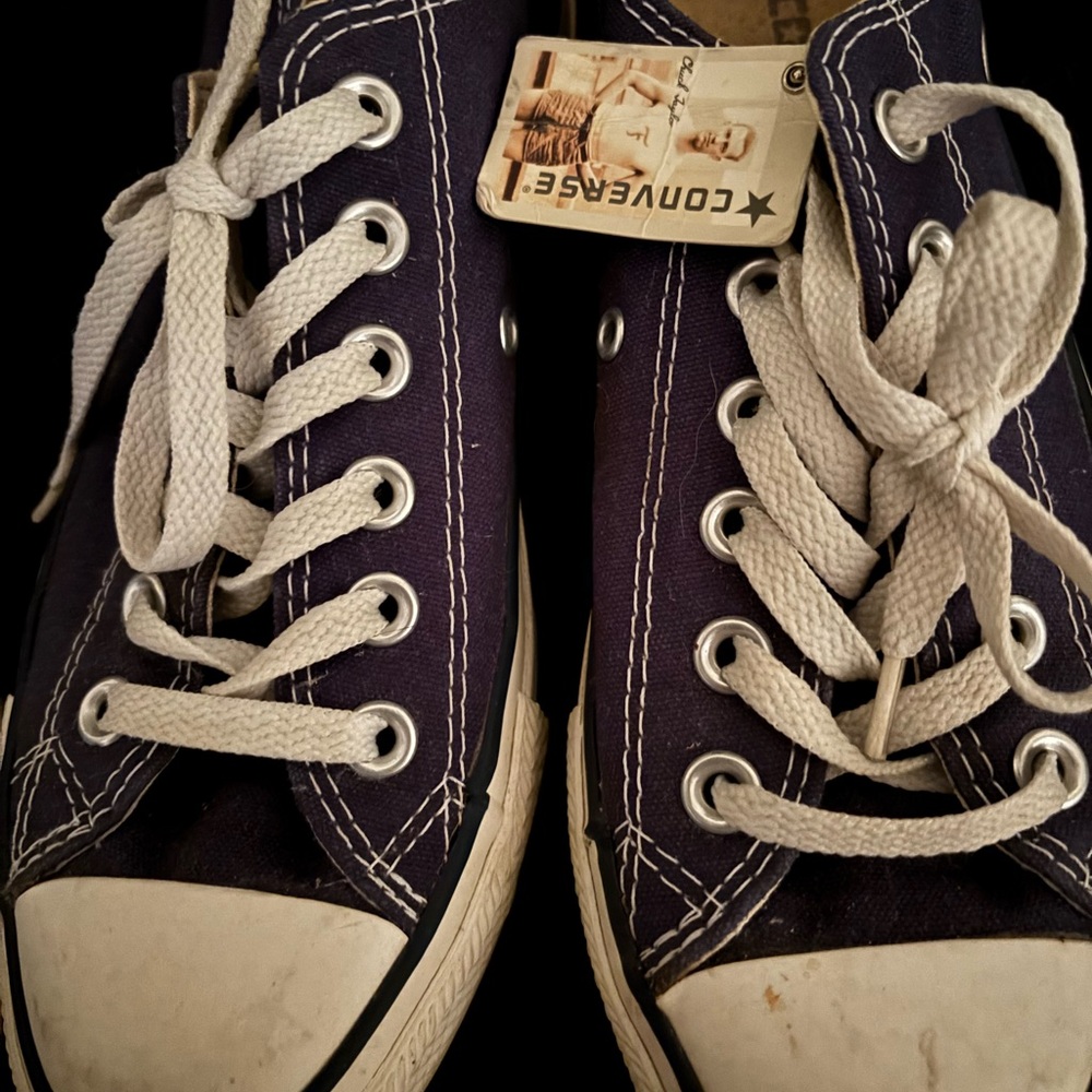 Converse  Blue Canvas Sneakers